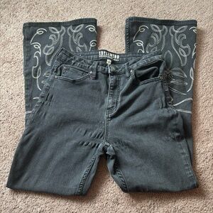 Idyllwind By Miranda Lambert Saddle Drive High Rise Boot Cut Jeans Black Sz 10